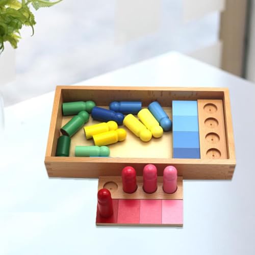 Kinder-Spielzeug aus Holz, Farbsortierspielzeug, Hand-Augen-Koordinationsspielzeug für Vorschüler von misppro