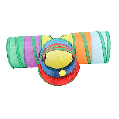 Kreativer Kätzchentunnel von MERRYHAPY – Bunter Katzenspieltunnel mit 3 Eingängen, leichtes Design für Indoor-Spaß, 79,9 cm Kreativer Kätzchentunnel von MERRYHAPY – Bunter Katzenspieltunnel mit 3 Eingängen, leichtes Design für Indoor-Spaß, 79,9 cm von misppro