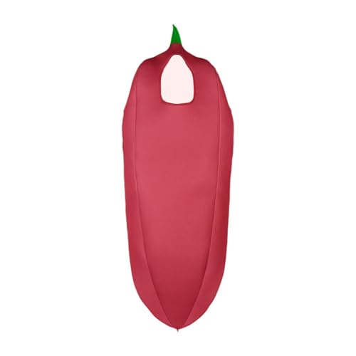 Würziges Chili-Kostüm, schöne Verkleidung für Geburtstag, Urlaub, Maskerade, Party, Erwachsenenkostüm, Größe L Würziges Chili-Kostüm, schöne Verkleidung für Geburtstag, Urlaub, Maskerade, Party, Erwachsenenkostüm, Größe L von misppro