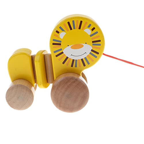 Ziehspielzeug aus Holz, Löwe, zum Ziehen und Ziehen, Spielzeug für Baby, Kleinkind Ziehspielzeug aus Holz, Löwe, zum Ziehen und Ziehen, Spielzeug für Baby, Kleinkind von misppro