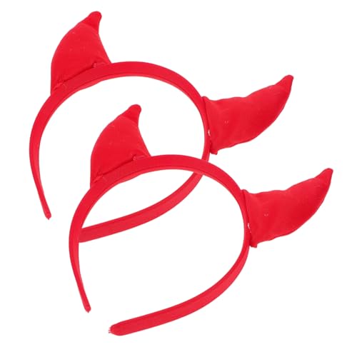 misppro 2 Stück Halloween Teufelshörner Stirnband für Frauen - Bequemes Cosplay Zubehör für Mottopartys misppro 2 Stück Halloween Teufelshörner Stirnband für Frauen - Bequemes Cosplay Zubehör für Mottopartys von misppro