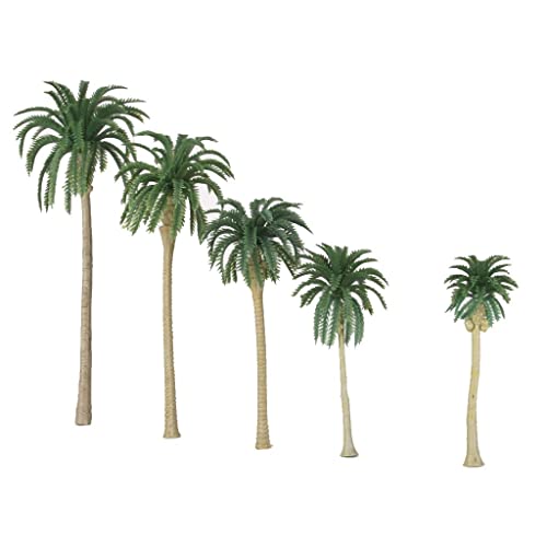 misppro 20 Kunststoff Modellbaum Künstliche Kokospalmen Regenwald Landschaft 1:150 N von misppro