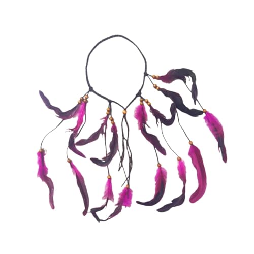misppro Böhmisches Feder-Stirnband, indischer Boho-Kopfschmuck mit künstlichen Federn für Abschlussball, Kostüm, Urlaub, Cosplay, Rosarot misppro Böhmisches Feder-Stirnband, indischer Boho-Kopfschmuck mit künstlichen Federn für Abschlussball, Kostüm, Urlaub, Cosplay, Rosarot von misppro