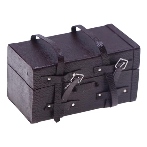 misppro Dollhouse Mini Koffer 1/12 Scale Mini Trunk Case für Diorama Miniatur Szene Foto Requisiten Dekoration misppro Dollhouse Mini Koffer 1/12 Scale Mini Trunk Case für Diorama Miniatur Szene Foto Requisiten Dekoration von misppro