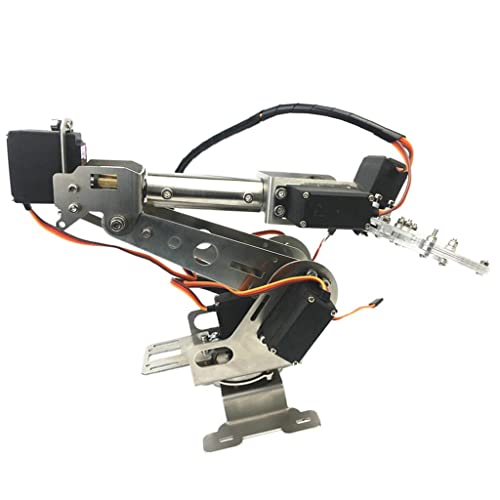 misppro Edelstahl 6DOF montierter mechanischer Roboterarm mit Servo für Roboter DIY Lernen von misppro