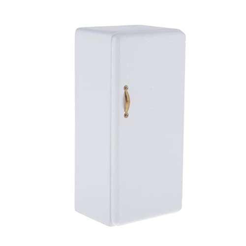 misppro Einzelne Tür Holz Kühlschrank Kühlschrank Gefrierschrank für 1/12 Küche Dekoration von misppro