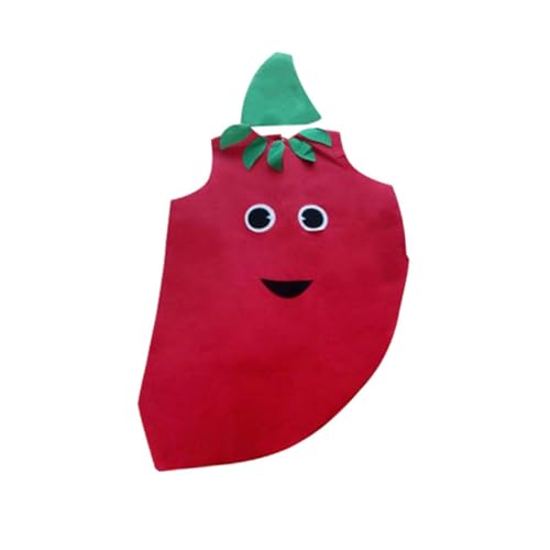 misppro Erwachsenenkostüm für Lebensmittel, Gemüse, Cosplay, Party, Kleidung, zum Hineinschlüpfen, Halloween-Kostüme mit Kopfbedeckung, Neuheit, Gemüsekostüme für den Urlaub, Chili von misppro