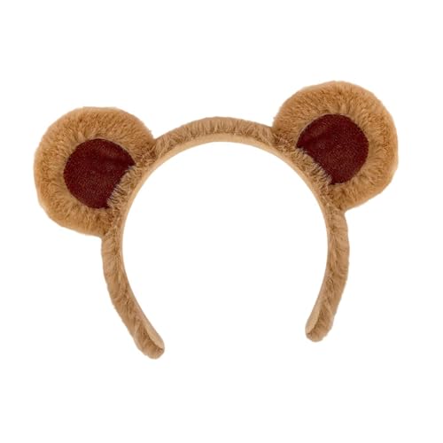 misppro Haarreif mit Bärenohren, niedliches Cosplay-Haarband, Tierohren, Partyzubehör, Foto-Requisiten, 19 x 15 cm von misppro