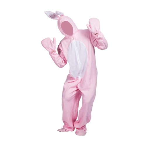 misppro Hasenkostüm-Outfit, Polyester-Kapuzenbody mit langen Ohren für Bühnenveranstaltungen, Halloween-Partys, Rollenspiele, Größe XL von misppro