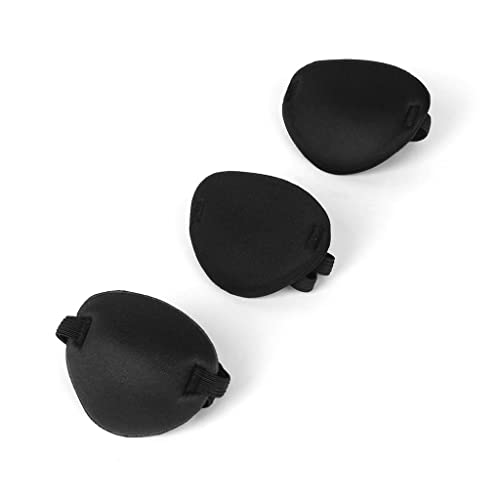 misppro Lazy Eye Amblyopie Training Piraten Augenklappe Augenmaske mit elastischen Bändern für Erwachsene und Kinder, bequeme Augenabdeckung für Brille und Verletzungsschutz von misppro