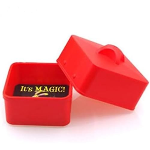 misppro Magic Candy Box (Rot) - Lustige Bühnenrequisiten für professionelle Zauberer - Sofortige Produktion Gimmick - 7,6 cm hoch von misppro