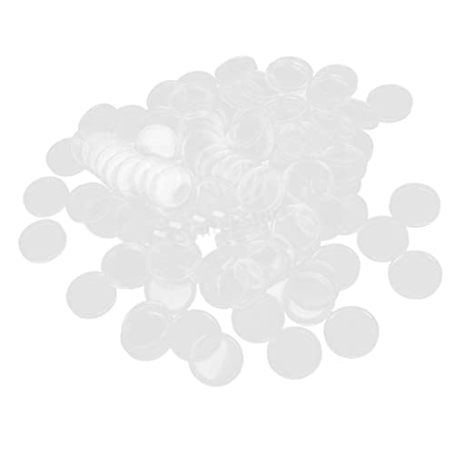 misppro Münzhüllen, Kapselhalter, transparent, rund, 22 mm, 100 Stück von misppro