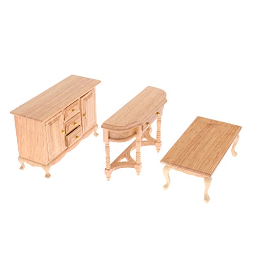 misppro Puppenhaus Miniatur-Möbel Schrank Tisch Set Maßstab 1:12 von misppro