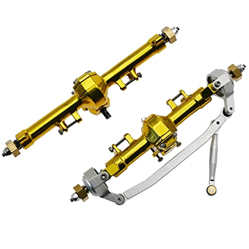 misppro RC Metall Golden Vorder- und Hinterachse Montage für Axial SCX24 AXI00001 Modell von misppro