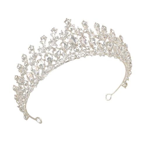 misppro Strass-Krone für Damen, Schmuck, Kopfschmuck, Haar-Accessoire, Tiara, Prinzessinnenkrone für Party, Festzug, Abendveranstaltung, Bankett, Hochzeit, Stil A von misppro