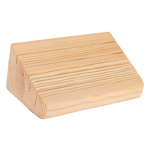 misppro Trapezförmiger Spielkartenhalter aus Holz für die Hände von misppro