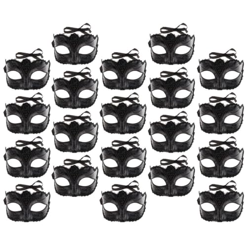 misppro Venezianische Maskerade Party Augenmaske für Karneval, Halloween und Kostümpartys, Uni, verstellbares Design, 20 Stück misppro Venezianische Maskerade Party Augenmaske für Karneval, Halloween und Kostümpartys, Uni, verstellbares Design, 20 Stück von misppro