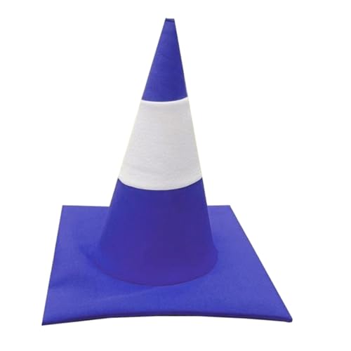 misppro Verkehrskegel Hut für Erwachsene Kopfbedeckung Geburtstag Performance Cosplay Blau von misppro