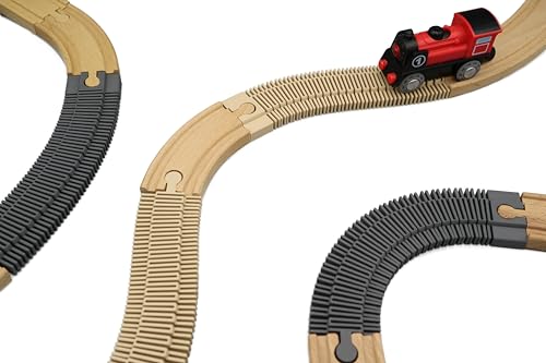 Flexible Schiene für Holzeisenbahnen (1 Stück) (Beige) von missing piece
