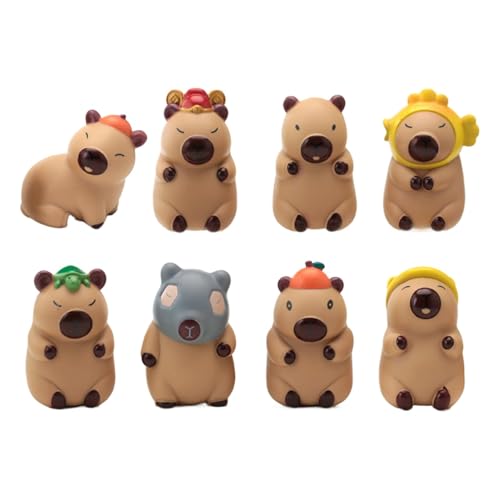 Capybara Statue Figures, Lovely Capybara Model, Small Capybara Animal Ornament, 8X Capybara Statue Set, Capybara Table Decoration, Animal Capybara Figurine, Dessert Table Capybara Decor, 4-Inch Capyba Capybara Statue Figures, Lovely Capybara Model, Small Capybara Animal Ornament, 8X Capybara Statue Set, Capybara Table Decoration, Animal Capybara Figurine, Dessert Table Capybara Decor, 4-Inch Capyba von mivceklw