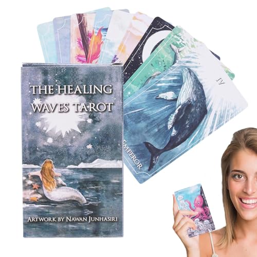 Fortune Telling Tarot Cards, Tarot Board Game, Fate Divination Witch Tool, Standard Game Activities for Parties, Playing, Spiritual Exploration, Group Fun, Intuitive Insights, 1 Box Fortune Telling Tarot Cards, Tarot Board Game, Fate Divination Witch Tool, Standard Game Activities for Parties, Playing, Spiritual Exploration, Group Fun, Intuitive Insights, 1 Box von mivceklw