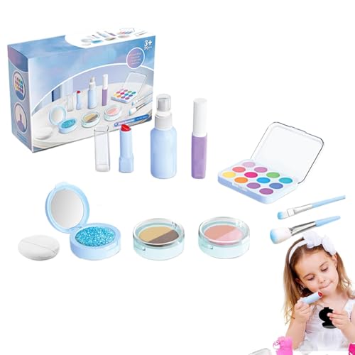 Kids Makeup Kit für Mädchen, Pretend Play Makeup Toys, Lightweight Pretend Makeup Kit, Makeup Toys for , Kids Makeup Kit, Pretend Makeup Toys, Artificial Makeup Kit, Toddler Makeup Kit von mivceklw