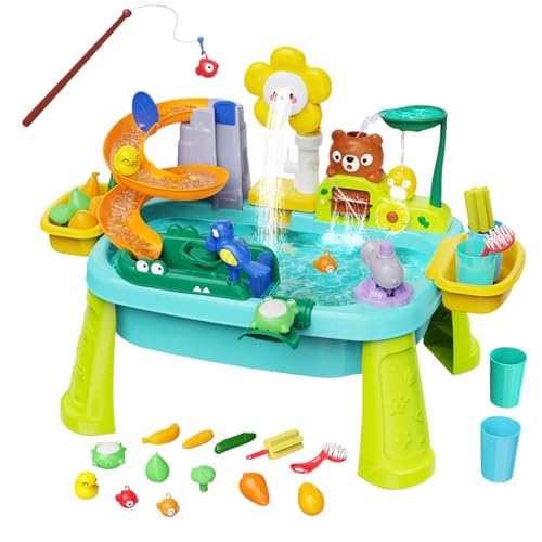 Kinderwasser-Tisch, Lernspiel, sensorisches Fishing-Spielzeug, -Outdoor-Aktivitätsset mit elektrischer Pumpe, perfekt für Alter 3-8, Geburtstag, Schule, Backyard, Camping, Reisen, 60 x 42,5 x 44 Kinderwasser-Tisch, Lernspiel, sensorisches Fishing-Spielzeug, -Outdoor-Aktivitätsset mit elektrischer Pumpe, perfekt für Alter 3-8, Geburtstag, Schule, Backyard, Camping, Reisen, 60 x 42,5 x 44 von mivceklw