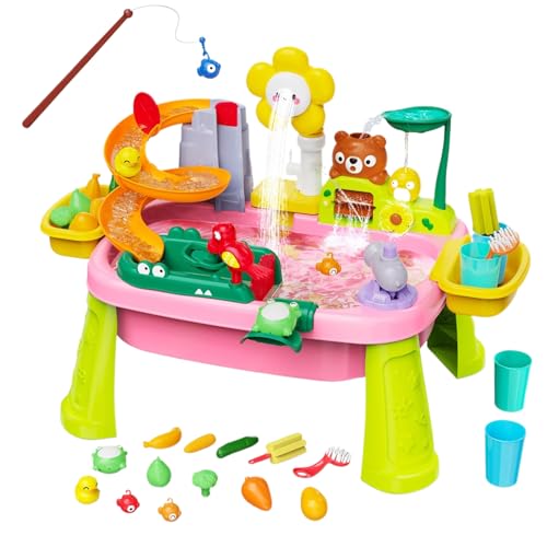 Kinderwasser-Tisch, Lernspiel, sensorisches Fishing-Spielzeug, -Outdoor-Aktivitätsset mit elektrischer Pumpe, perfekt für Alter 3-8, Geburtstag, Schule, Backyard, Camping, Reisen, 60 x 42,5 x 44 Kinderwasser-Tisch, Lernspiel, sensorisches Fishing-Spielzeug, -Outdoor-Aktivitätsset mit elektrischer Pumpe, perfekt für Alter 3-8, Geburtstag, Schule, Backyard, Camping, Reisen, 60 x 42,5 x 44 von mivceklw