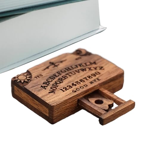 Miniature Spirit Ouija Board Set with Planchette, Wooden Spirit Board Décor for Conversations and Gatherings, Compact Ouija Board for Tabletop Display, Fun Paranormal Activity Tool for Home and Friend Miniature Spirit Ouija Board Set with Planchette, Wooden Spirit Board Décor for Conversations and Gatherings, Compact Ouija Board for Tabletop Display, Fun Paranormal Activity Tool for Home and Friend von mivceklw