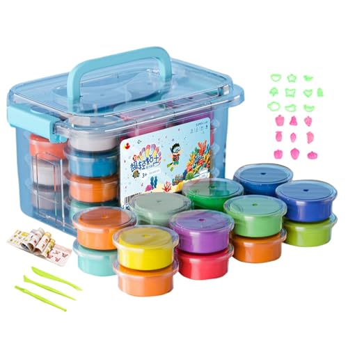 Modelling Clay, Sculpting Model Clay, Creative Clay Kit, Clay Supplies Material, 24 Colors Clay Set, Fun Clay for Kids, Sculpting Kit, Stocking Stuffer Clay, Birthday Clay Toy, Easter Creative Cla von mivceklw