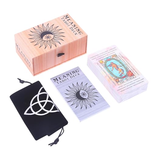 Oracle Cards Deck, Tarot Card Full English Version, Archetype Divination Cards, Paper Instructions Tarot Cards, Halloween Tarot Cards, Portable Tarot Cards for Beginners Oracle Cards Deck, Tarot Card Full English Version, Archetype Divination Cards, Paper Instructions Tarot Cards, Halloween Tarot Cards, Portable Tarot Cards for Beginners von mivceklw