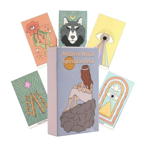 Tarot Deck, 60-Piece Collectible Fortune Telling Cards, Mystical Divination Deck Illustrated Guidebook, Perfect for Home, Family Parties, Club Nights, Vacation Entertainment, 10x6cm Multicolor Paper Tarot Deck, 60-Piece Collectible Fortune Telling Cards, Mystical Divination Deck Illustrated Guidebook, Perfect for Home, Family Parties, Club Nights, Vacation Entertainment, 10x6cm Multicolor Paper von mivceklw