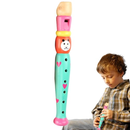 Toy Flute, Colorful Cartoon Wooden Recorder for Kids, 6-Hole Musical Instrument for , Early Educational Wind Instrument, Beginners, Fun Sound Toy, 7.87 Inches Toy Flute, Colorful Cartoon Wooden Recorder for Kids, 6-Hole Musical Instrument for , Early Educational Wind Instrument, Beginners, Fun Sound Toy, 7.87 Inches von mivceklw
