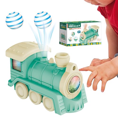 Zugspielzeug, Blowing Ball -Zug, Zählen von passenden und sortierenden pädagogischen sensorischen Set -Spielzeug mit Klängen und Lichtern für Kinder Mädchen zum Lernen Spieleentwicklung Vorschu von mivceklw