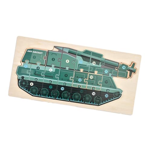 mivceklw 3D Holzpuzzle | Kinder Lernspielzeug Mit Panzer-Design - Pädagogisches 3D Steckspiel Aus Holz Für Und Mädchen Ab 3 Jahren mivceklw 3D Holzpuzzle | Kinder Lernspielzeug Mit Panzer-Design - Pädagogisches 3D Steckspiel Aus Holz Für Und Mädchen Ab 3 Jahren von mivceklw