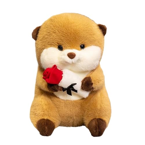 mivceklw Adorable Design Stuffed Animal, Animal Toys, Realistic Rose Teddys Bears, Safe for Kids Animal Plush 9.45 Inches for Home Decor, Cuddling and Comfort (Brown) von mivceklw