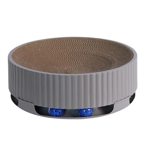mivceklw Cat Scratching Board, Round Bowl Shaped Cardboard Scratcher, Fun Track Yo-Yo, Wide Corrugated Sofa Bed for Indoor Cats, Sturdy Scratching Pad, Modern Design, 39 x 40 x 40 cm mivceklw Cat Scratching Board, Round Bowl Shaped Cardboard Scratcher, Fun Track Yo-Yo, Wide Corrugated Sofa Bed for Indoor Cats, Sturdy Scratching Pad, Modern Design, 39 x 40 x 40 cm von mivceklw