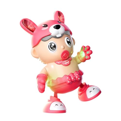 mivceklw Dancing Robot Toy, Electric Smart Rabbit with Music and Lights, Interactive Puzzle Learning Robot for Kids, Delightful and interaktive, Crafted from Sturdy ABS Material von mivceklw
