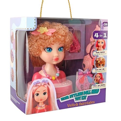 mivceklw Doll Head Hair Styling Toy, Pretend Beauty Set, Realistic Hair, Includes Zubehör, Medium Size for Beginners Girls Ages for Braiding Practice Learning Play, 758 g, 1 Set mivceklw Doll Head Hair Styling Toy, Pretend Beauty Set, Realistic Hair, Includes Zubehör, Medium Size for Beginners Girls Ages for Braiding Practice Learning Play, 758 g, 1 Set von mivceklw