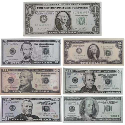 mivceklw Fake Dollar Bills, Prop Money Stack, Bildungsstack, Spielnoten, realistisches Design, kompaktes Papier, Simulation, Spielgeld für Spiele, Learning, Jugendliche, Kinder, Erwachsene, 5,91 x mivceklw Fake Dollar Bills, Prop Money Stack, Bildungsstack, Spielnoten, realistisches Design, kompaktes Papier, Simulation, Spielgeld für Spiele, Learning, Jugendliche, Kinder, Erwachsene, 5,91 x von mivceklw