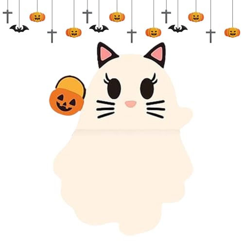 mivceklw Geisterfigur – Mini-Ghost-Figur für Telefon, Miniatur-Spielzeug, selbstklebend, für Innendekoration, Haus und Tisch, kompatibel mit mobilen Geräten von mivceklw