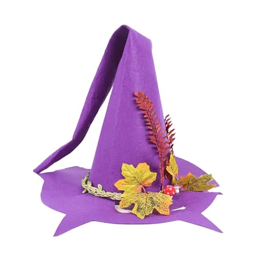 mivceklw Halloween-Hexenhut, Hexenhut aus Filz, Halloween-Hüte, 3,15 x 15,75 x 37,01 Zoll, für Kinder, Erwachsene, Männer, Frauen, Halloween-Partys mivceklw Halloween-Hexenhut, Hexenhut aus Filz, Halloween-Hüte, 3,15 x 15,75 x 37,01 Zoll, für Kinder, Erwachsene, Männer, Frauen, Halloween-Partys von mivceklw