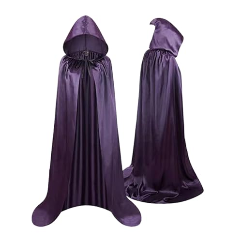 mivceklw Halloween-Umhang – Unisex Halloween-Umhang mit Kapuze 150 cm, Cosplay-Kostüme für Kostüm und Rollenspiel, Erwachsene, Zauberer, Innen- und Außenbereich mivceklw Halloween-Umhang – Unisex Halloween-Umhang mit Kapuze 150 cm, Cosplay-Kostüme für Kostüm und Rollenspiel, Erwachsene, Zauberer, Innen- und Außenbereich von mivceklw