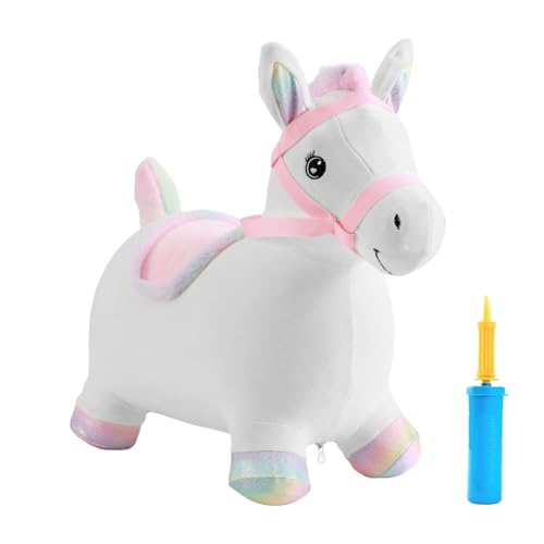 mivceklw Hüpfpferd | Wipppferd Aufblasbares Springtier Für Kleinkinder,Balance Training Interaktives Plüschtier Geschenk Für 2-5 Jahre Mädchen Kinder Geburtstag Weihnachten mivceklw Hüpfpferd | Wipppferd Aufblasbares Springtier Für Kleinkinder,Balance Training Interaktives Plüschtier Geschenk Für 2-5 Jahre Mädchen Kinder Geburtstag Weihnachten von mivceklw