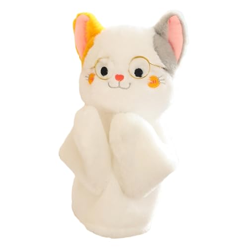 mivceklw Interaktives Handpuppen-Hundespielzeug, weiches Plüschtier, Punching Action mit Sound, handgetufteter Puppet für Kinder, Spielzeit, Lernen und Spaß, weich und bequem, 29,9 cm von mivceklw