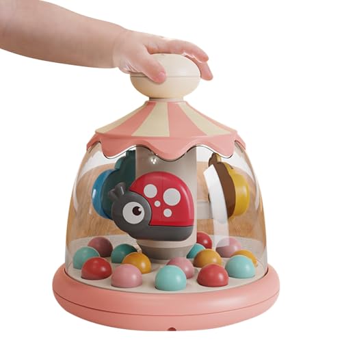 mivceklw Kids Press Carousel, Colorful Push & Spin Rotating Toy, Interactive Musical Learning Playtime, Hand Strength Development, Fun Sound Toy for Toddler, 7.68x6.1x6.1 Inches mivceklw Kids Press Carousel, Colorful Push & Spin Rotating Toy, Interactive Musical Learning Playtime, Hand Strength Development, Fun Sound Toy for Toddler, 7.68x6.1x6.1 Inches von mivceklw