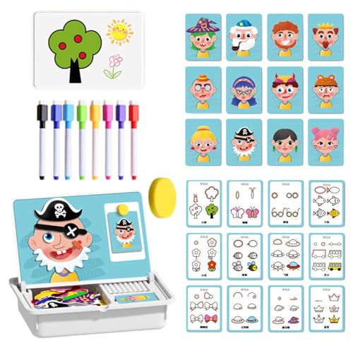 mivceklw Magnetisches Puzzle Für Kinder | Magnetisches Steckpuzzle Mit Malbrett | Sinnesförderndes Lernspielzeug Für Feinmotorik | Kindergeburtstag Geschenk Für Kinder Ab 3 4 5 6 Jahren Kindergarten mivceklw Magnetisches Puzzle Für Kinder | Magnetisches Steckpuzzle Mit Malbrett | Sinnesförderndes Lernspielzeug Für Feinmotorik | Kindergeburtstag Geschenk Für Kinder Ab 3 4 5 6 Jahren Kindergarten von mivceklw