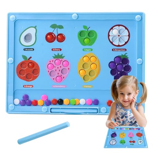 mivceklw Maze Magnetfarbe, Magnetfarbe und Zähl-Labyrinth | Baby Frühe Lernspiele Set | Früherkennung Farbe Lernen Playset für von mivceklw
