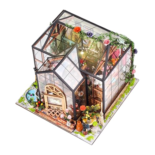 mivceklw Miniatur Puppenhaus Bausatz - 3D Mini Gewächshaus Modellbausatz - Deko Anzeige für Schlafzimmer Zimmer Teenager Weihnachten Halloween BücherBibliothek Projekte mivceklw Miniatur Puppenhaus Bausatz - 3D Mini Gewächshaus Modellbausatz - Deko Anzeige für Schlafzimmer Zimmer Teenager Weihnachten Halloween BücherBibliothek Projekte von mivceklw