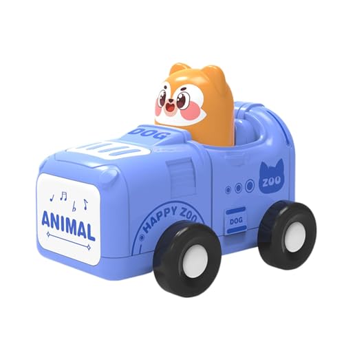 mivceklw Press and Go Car Toys, Toddler Inertia Vehicles, Friction-Powered Cartoon Animal, Easy Push and, Fun Race for Boys and Girls Ages 1-3 9x7x7.5cm Multicolor von mivceklw
